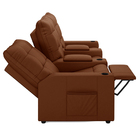 Poltrona Do Papai Reclinável Sala De Cinema Movie 3 Lugares M