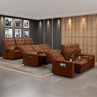 Poltrona Do Papai Reclinável Sala De Cinema Movie 3 Lugares M