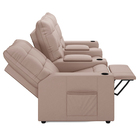 Poltrona Do Papai Reclinável Sala De Cinema Movie 3 Lugares M