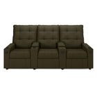 Poltrona Do Papai Reclinável Sala De Cinema Movie 3 Lugares M