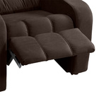 Poltrona Do Papai Reclinável Sala E Quarto Maldivas Suede Mar