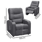 Poltrona Do Papai Reclinável San Diego C/ Porta Copo - Suede