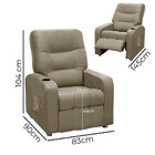 Poltrona Do Papai Reclinável San Diego C/ Porta Copo - Suede