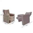 Poltrona Do Papai Reclinável Sara  Bege