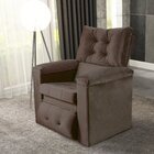 Poltrona Do Papai Reclinável Sara  Marrom