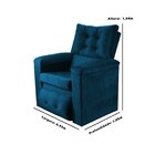 Poltrona Do Papai Reclinável Sara Azul