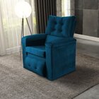 Poltrona Do Papai Reclinável Sara Azul