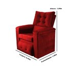 Poltrona Do Papai Reclinável Sara Vermelho