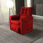 Poltrona Do Papai Reclinável Sara Vermelho