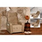 Poltrona Do Papai Reclinável Siena - Marrom Dourado