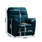 Poltrona Do Papai Reclinável Suede Azul Marinho Madrid Luapa