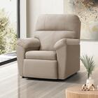 Poltrona Do Papai Reclinável Suede Palha Madrid Luapa Estofad