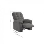 Poltrona Do Papai Reclinável Suede Veludo Estoril Espresso Mó