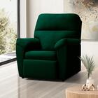 Poltrona Do Papai Reclinável Suede Verde Madrid Luapa Estofad