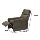 Poltrona Do Papai Reclinável Turin - Marrom Escuro