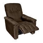 Poltrona Do Papai Reclinável Virtus - Veludo Turkey Chocolate