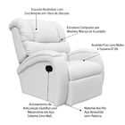 Poltrona Do Papai Reclinável Zero Wall Com Gatilho Oasis Pu S