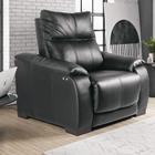 Poltrona Do Papai Requiem Reclinável Elétrica Couro Preto G34