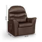 Poltrona Do Papai Retrátil Corino Marrom Ayla Art Estofados