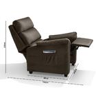 Poltrona Do Papai Retratil E Reclinavel Atenas Marrom A93