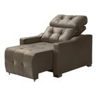 Poltrona Do Papai Retrátil E Reclinável Chaise Marrom Isabell