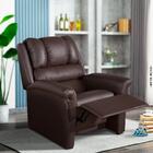 Poltrona Do Papai Retrátil E Reclinável Corino Marrom Supreme