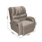 Poltrona Do Papai Retrátil E Reclinável Veludo Imperatriz Imp