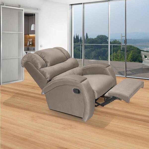 Poltrona Do Papai Retrátil E Reclinável Veludo Imperatriz Imp