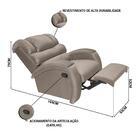 Poltrona Do Papai Retrátil E Reclinável Veludo Imperatriz Imp