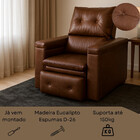 Poltrona Do Papai Retrátil Reclinável Confortável Em Corino