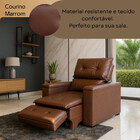 Poltrona Do Papai Retrátil Reclinável Confortável Em Corino