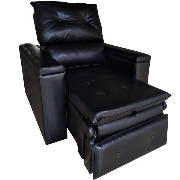 Poltrona Do Papai Retrátil Reclinável Sintético Preto