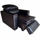 Poltrona Do Papai Retrátil Reclinável Tecido Sintético Preto