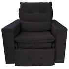 Poltrona Do Papai Retrátil Reclinável Veludo Marrom Conforto