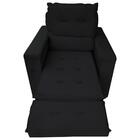 Poltrona Do Papai Retrátil Reclinável Veludo Preto Conforto