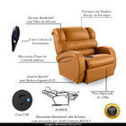 Poltrona Do Papai Sala De Cinema Reclinável Kylie Controle Po