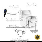 Poltrona Do Papai Sala De Cinema Reclinável Kylie Controle Po