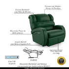 Poltrona Do Papai Sala De Cinema Reclinável Kylie Elétrica Bo