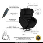 Poltrona Do Papai Sala De Cinema Reclinável Kylie Elevação Li