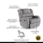 Poltrona Do Papai Sala De Cinema Reclinável Kylie Glider Manu