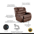 Poltrona Do Papai Sala De Cinema Reclinável Kylie Glider Manu