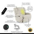 Poltrona Do Papai Sala De Cinema Reclinável Kylie Glider Manu