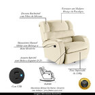 Poltrona Do Papai Sala De Cinema Reclinável Kylie Glider Manu