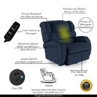 Poltrona Do Papai Sala De Cinema Reclinável Kylie Glider Manu