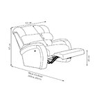 Poltrona Do Papai Sala De Cinema Reclinável Kylie Manual Pu C