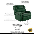 Poltrona Do Papai Sala De Cinema Reclinável Kylie Manual Pu V