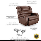 Poltrona Do Papai Sala De Cinema Reclinável Kylie Power Elétr