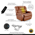 Poltrona Do Papai Sala De Cinema Reclinável Kylie Power Elétr