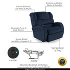 Poltrona Do Papai Sala De Cinema Reclinável Kylie Power Elétr