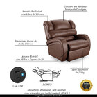 Poltrona Do Papai Sala De Cinema Reclinável Kylie Power Touch